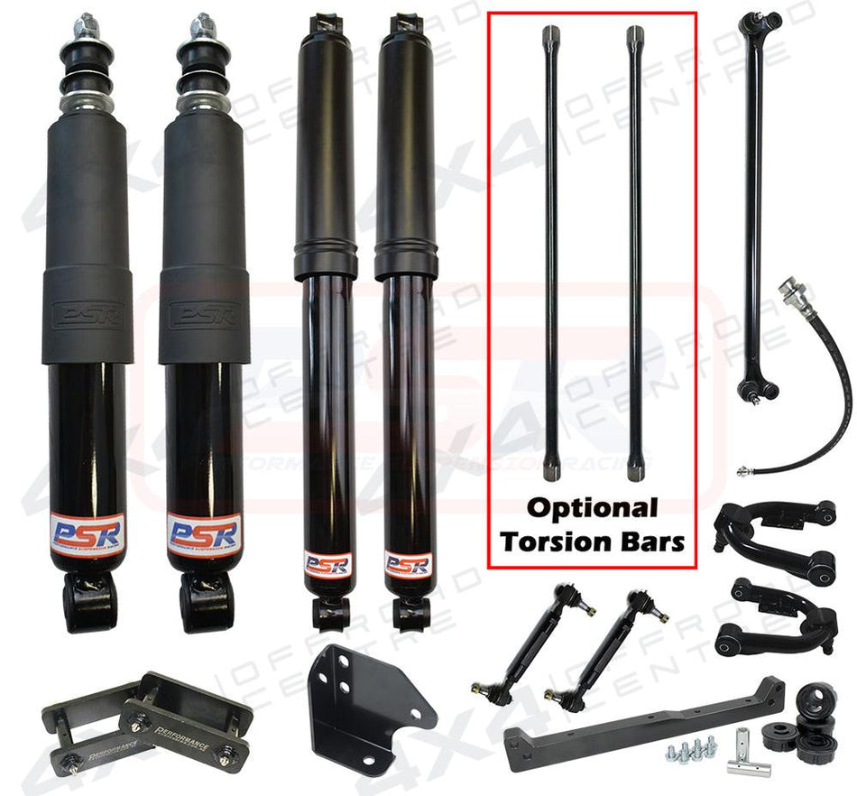 Nissan Navara D22 PSR TTG 2" Lift Kit LONG TRAVEL DELUXE-4x4 Offroad Centre