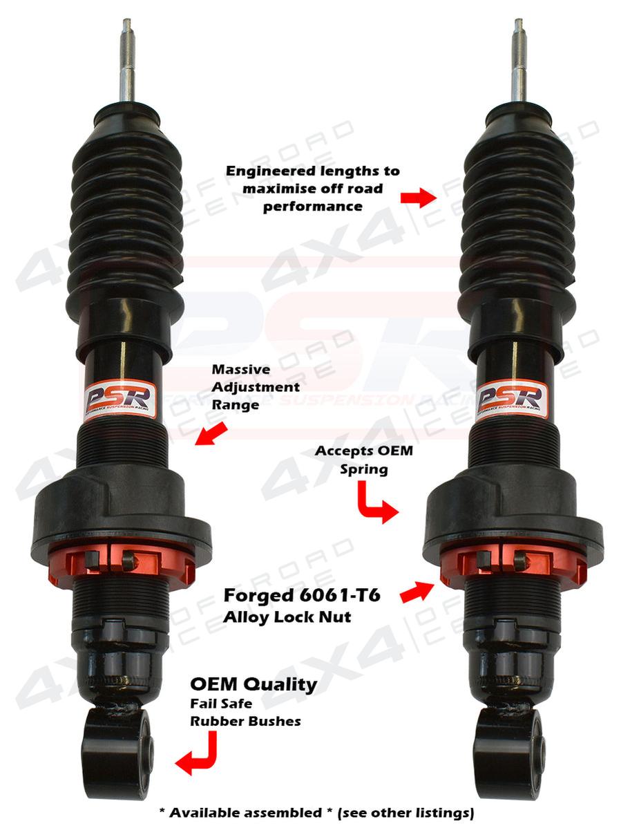 Nissan Navara D40 / NP300 / Pathfinder R51 PSR TTG Front 2-5" Adjustable Shock Absorber - PAIR-4x4 Offroad Centre