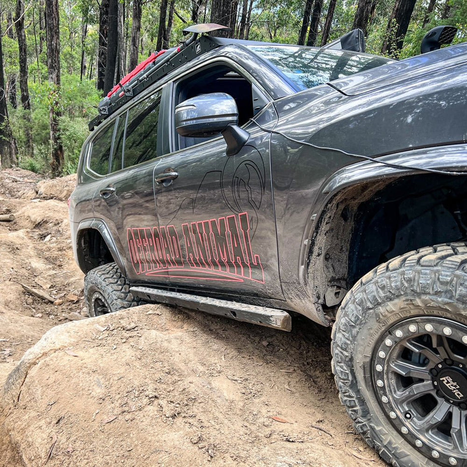 Offroad Animal - Toyota Landcruiser 300 Series (2022 - 2025) Wagon All 3.3ltr TD Offroad Animal Rock Slider Steps - 4x4 Offroad Centre