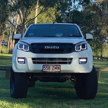 Panel House - Daytime Running Light DRL Style Fog Lights PAIR Fits Isuzu DMax 2012 - 2016 - 4X4OC™ | 4x4 Offroad Centre
