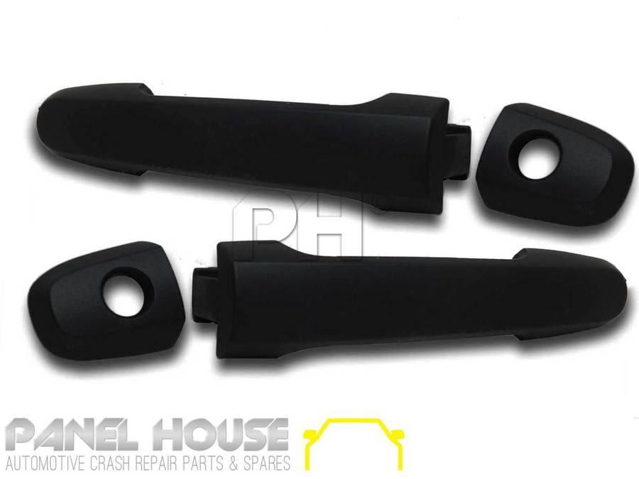 Panel House - Door Handle PAIR Front Outer Black WITH KEYHOLE Fits Toyota HILUX 11 - 14 Ute - 4X4OC™ | 4x4 Offroad Centre