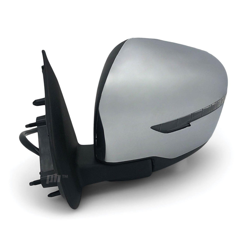 Panel House - Door Mirror LEFT Chrome Autofold Indicator fits Nissan Navara D23 NP300 15 - 20 - 4X4OC™ | 4x4 Offroad Centre