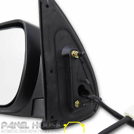 Panel House - Door Mirror LEFT Chrome Electric Fits Toyota Hilux 2005 - 06 - 2010 - 4X4OC™ | 4x4 Offroad Centre