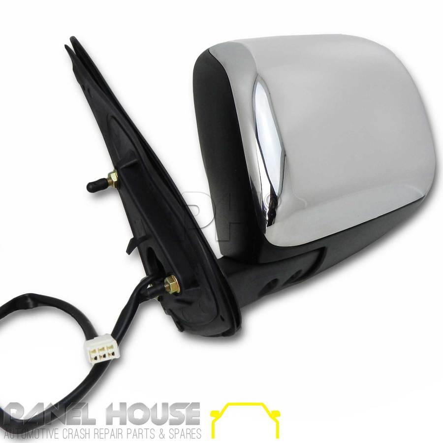 Panel House - Door Mirror LEFT Chrome Electric Fits Toyota Hilux 2005 - 06 - 2010 - 4X4OC™ | 4x4 Offroad Centre