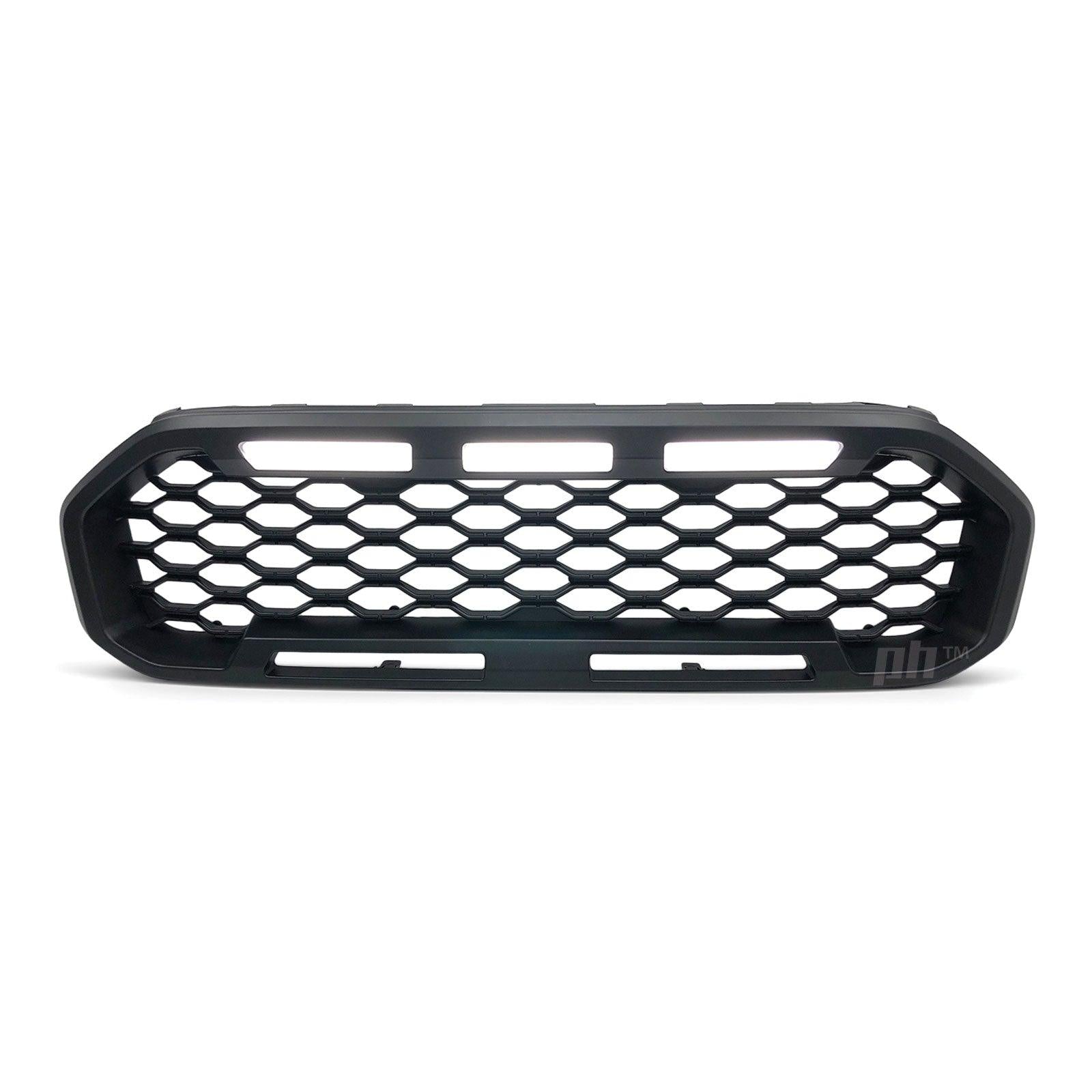 Panel House - Grill Black Edition Mesh LED DRL Style Fits Ford Ranger PX MK3 18 - XL XLS XLT - 4X4OC™ | 4x4 Offroad Centre