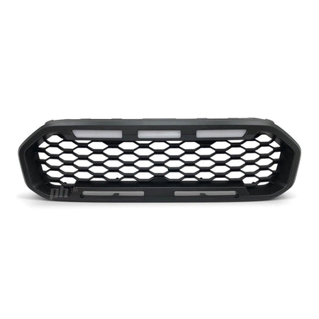 Panel House - Grill Black Edition Mesh LED DRL Style Fits Ford Ranger PX MK3 18 - XL XLS XLT - 4X4OC™ | 4x4 Offroad Centre