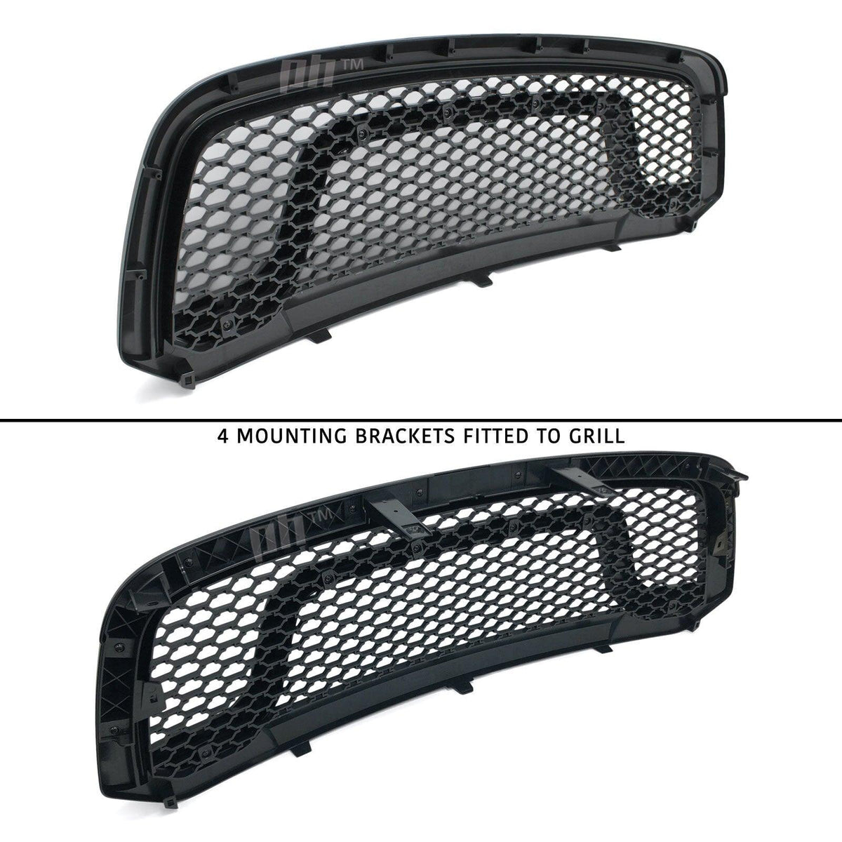 Panel House - Grill Black Edition Mesh Rebel Style fits Dodge RAM 1500 DS Laramie 2013 - 2018 - 4X4OC™ | 4x4 Offroad Centre