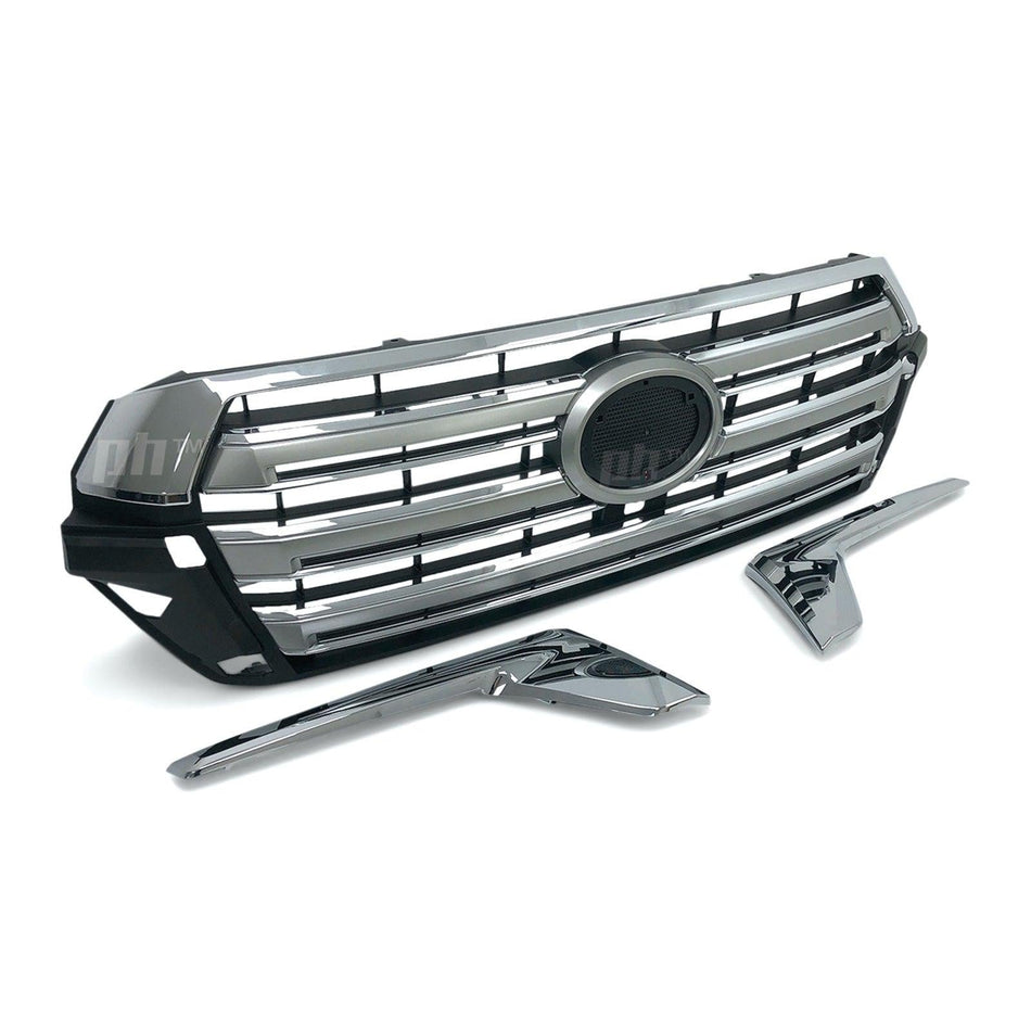 Panel House - Grill Chrome Camera Type Fits Toyota Landcruiser 200 Series 2015 - GXL VX Sahara - 4X4OC™ | 4x4 Offroad Centre