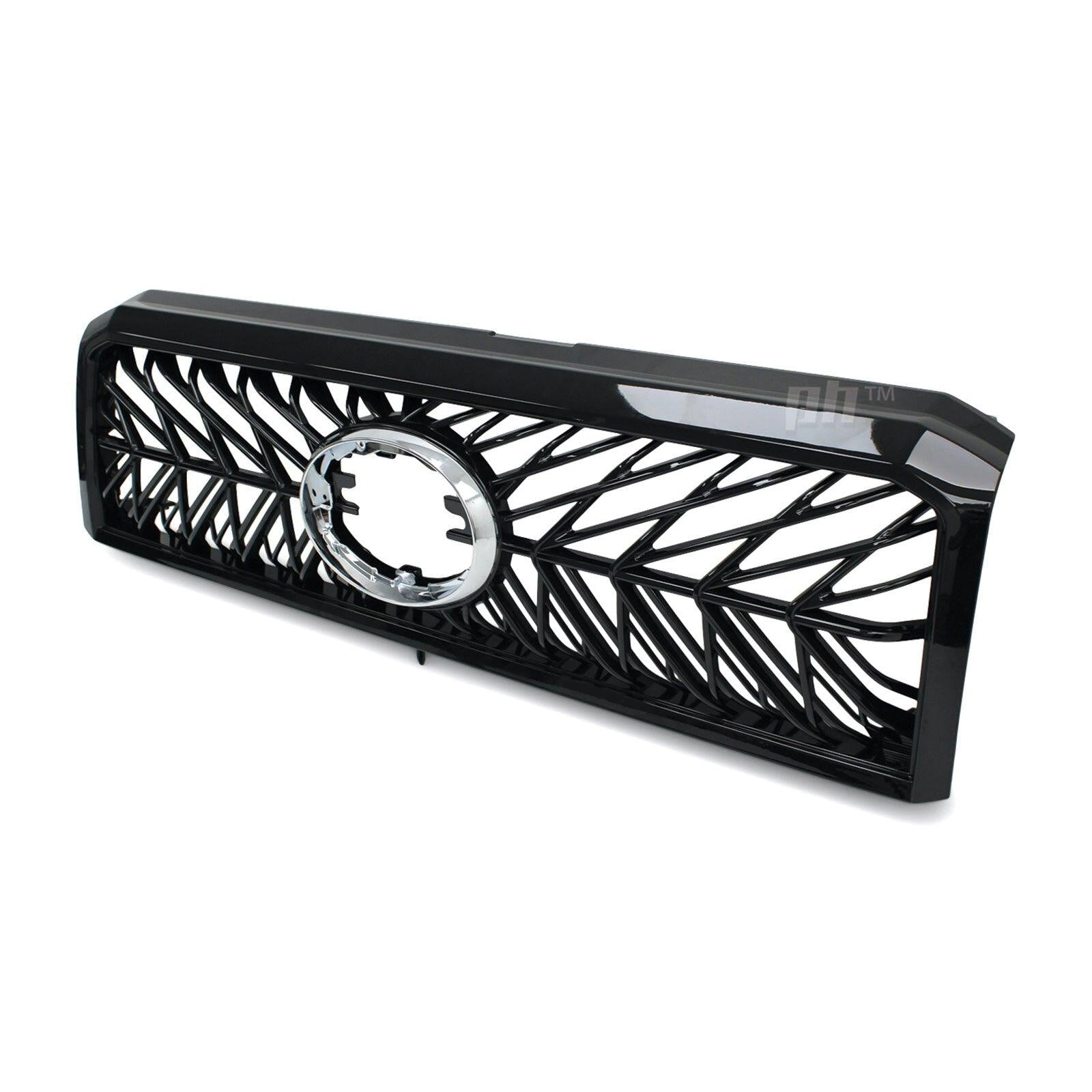 Panel House - Grill Gloss Black Web Style Fits Toyota Landcruiser 76 78 79 Series 2007 - 2021 - 4X4OC™ | 4x4 Offroad Centre