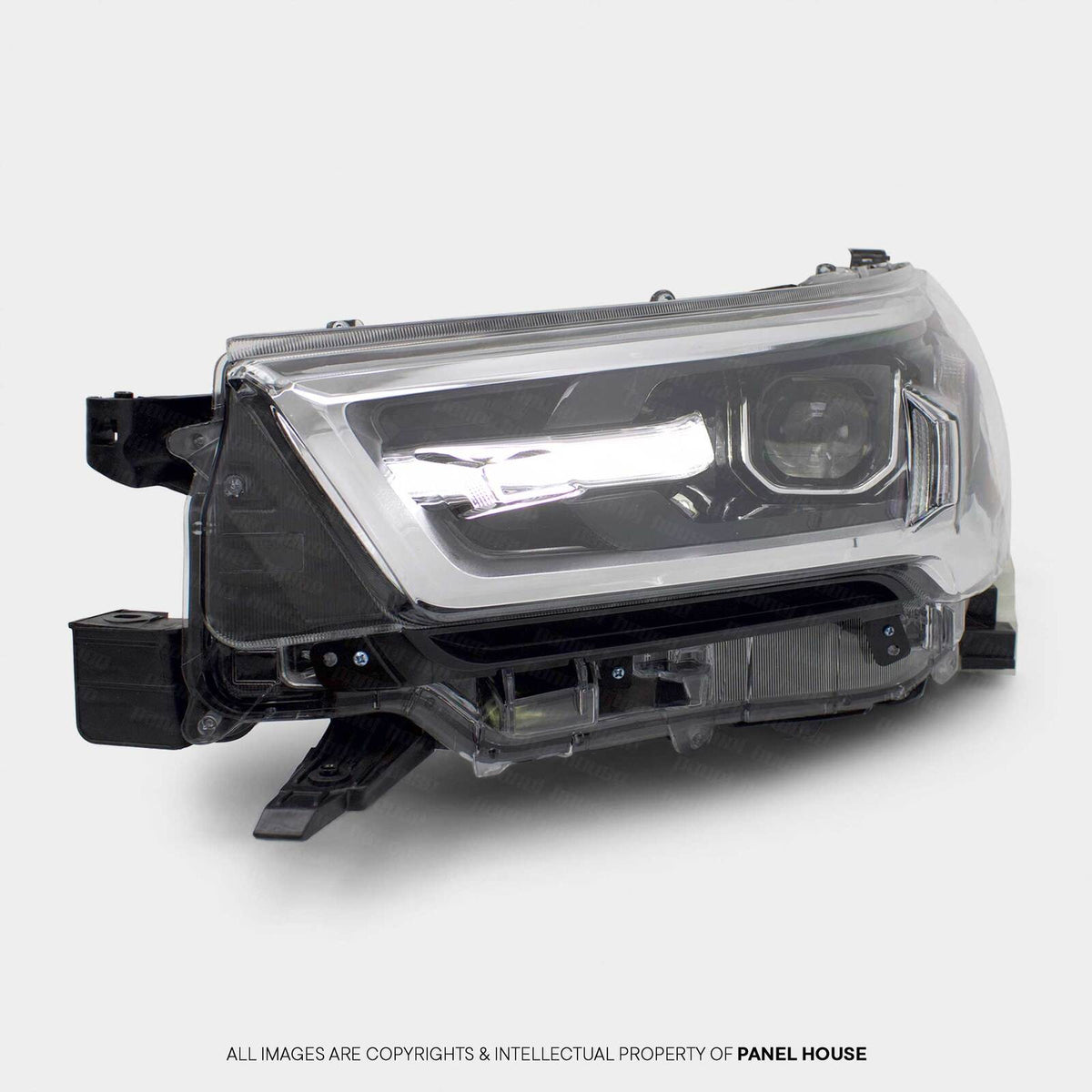 Panel House - Headlight LEFT LED Black Chrome fits Toyota Hilux N80 SR5 06/2020 - 2024 - 4x4 Offroad Centre