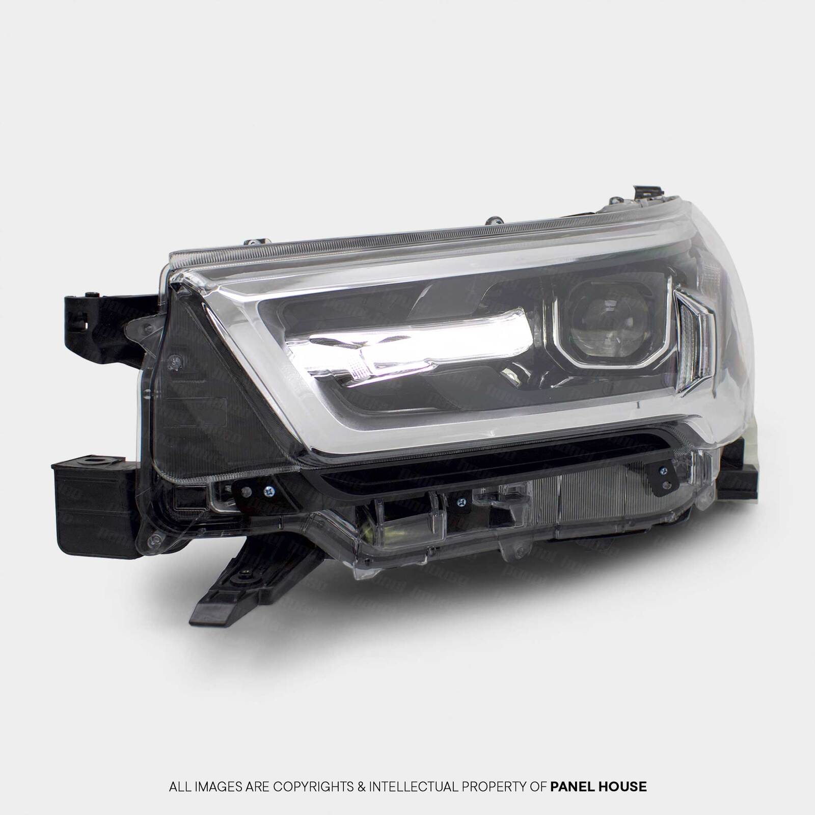 Panel House - Headlight LEFT LED Black Chrome fits Toyota Hilux N80 SR5 06/2020 - 2024 - 4x4 Offroad Centre