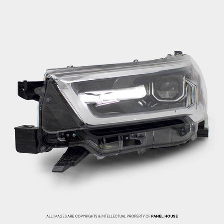 Panel House - Headlight LEFT LED Black Chrome fits Toyota Hilux N80 SR5 06/2020 - 2024 - 4x4 Offroad Centre