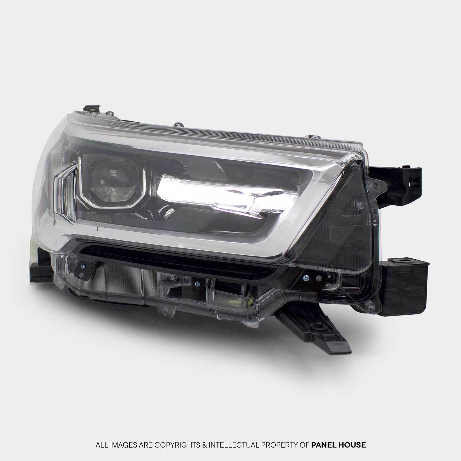 Panel House - Headlight RIGHT LED Black Chrome fits Toyota Hilux N80 SR5 06/2020 - 2024 - 4x4 Offroad Centre