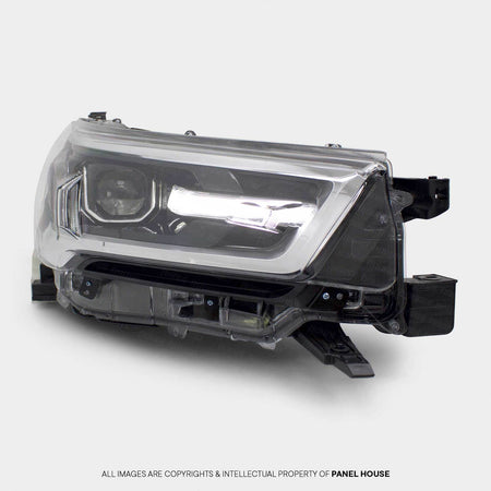 Panel House - Headlight RIGHT LED Black Chrome fits Toyota Hilux N80 SR5 06/2020 - 2024 - 4x4 Offroad Centre