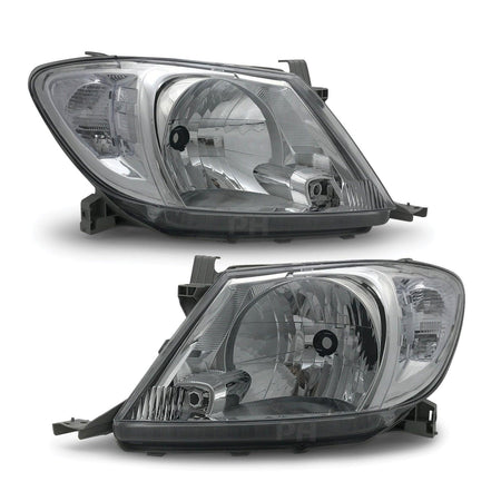 Panel House - Headlights PAIR Clear Fits Toyota Hilux N70 GGN KUN TGN 08 - 2008 - 04 - 2011 - 4X4OC™ | 4x4 Offroad Centre