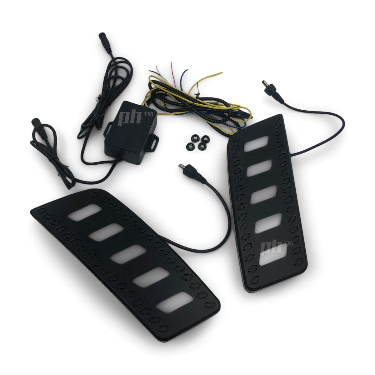 Panel House - LED DRL & Indicator Grill Inserts PAIR Fits Ford Ranger PX1 MK1 XL XLT Wildtrak - 4X4OC™ | 4x4 Offroad Centre