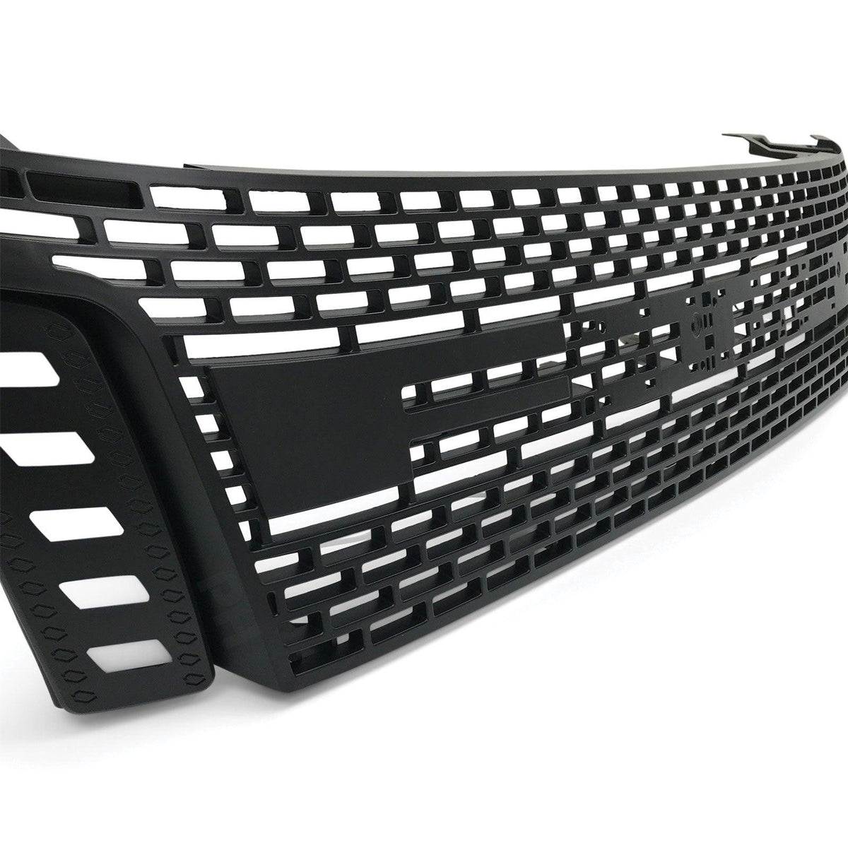 Panel House - LED DRL Mesh Style Upgrade Black Grill BLACK LETTERS Fits Ford Ranger PX1 MK1 XLT XL Wildtrak - 4X4OC™ | 4x4 Offroad Centre