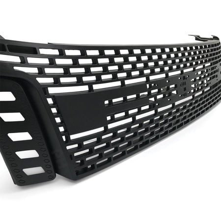 Panel House - LED DRL Mesh Style Upgrade Black Grill BLACK LETTERS Fits Ford Ranger PX1 MK1 XLT XL Wildtrak - 4X4OC™ | 4x4 Offroad Centre