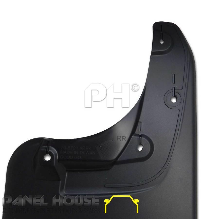 Panel House - Mud Flaps PAIR Rear Plastic 58cm long Fits Toyota Hilux Ute 05 - 14 4WD SR5 - 4X4OC™ | 4x4 Offroad Centre