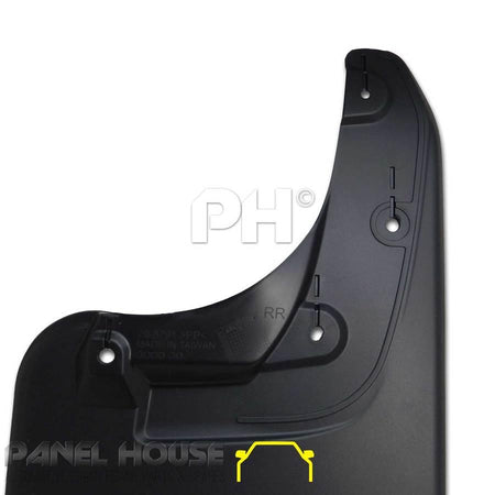 Panel House - Mud Flaps PAIR Rear Plastic 58cm long Fits Toyota Hilux Ute 05 - 14 4WD SR5 - 4X4OC™ | 4x4 Offroad Centre