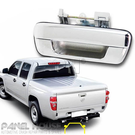 Panel House - NEW Chrome Tailgate Handle No Lock Hole Premium Quality for Rodeo Colorado DMax - 4X4OC™ | 4x4 Offroad Centre