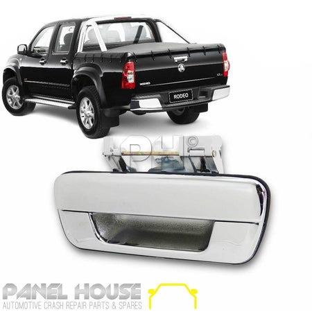 Panel House - NEW Chrome Tailgate Handle No Lock Hole Premium Quality for Rodeo Colorado DMax - 4X4OC™ | 4x4 Offroad Centre