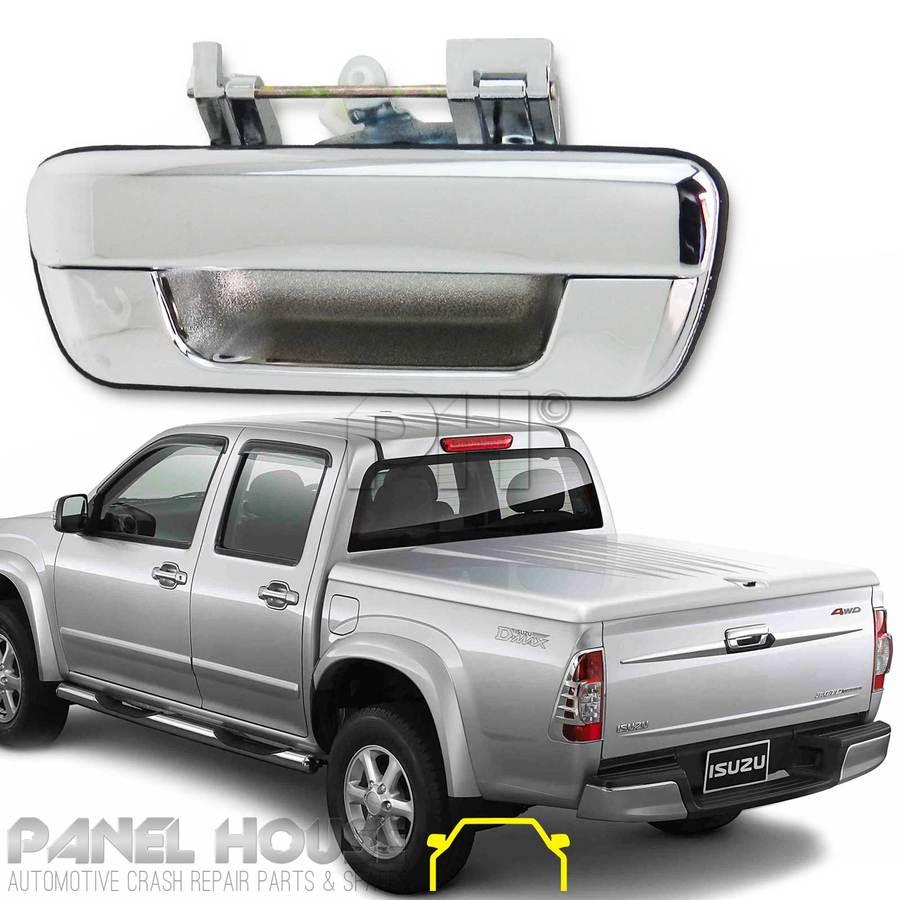 Panel House - NEW Chrome Tailgate Handle No Lock Hole Premium Quality for Rodeo Colorado DMax - 4X4OC™ | 4x4 Offroad Centre