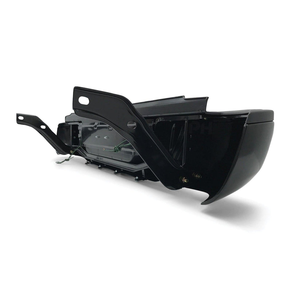 Panel House - Rear Step Bumper Black With Brackets No Sensor fits Ford Ranger PX Ute 2011 - 2019 - 4X4OC™ | 4x4 Offroad Centre
