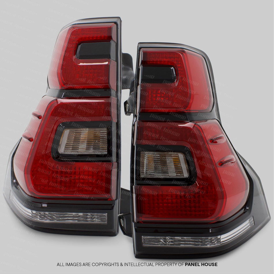 Panel House - Tail Lights PAIR Fits Toyota Landcruiser Prado 150 Series 2018 - 2024 LH + RH - 4x4 Offroad Centre