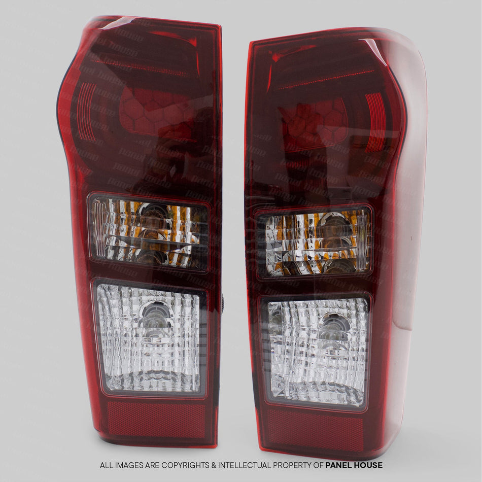 Panel House - Tail Lights PAIR Tinted LED Type fits Isuzu DMAX 2014 - 2020 LS LS - U LS - M - 4x4 Offroad Centre