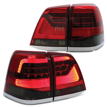 Panel House - Upgrade Smoked Tail Lights LED SET Fits Toyota Landcruiser 200 Series 07 - 15 - 4X4OC™ | 4x4 Offroad Centre