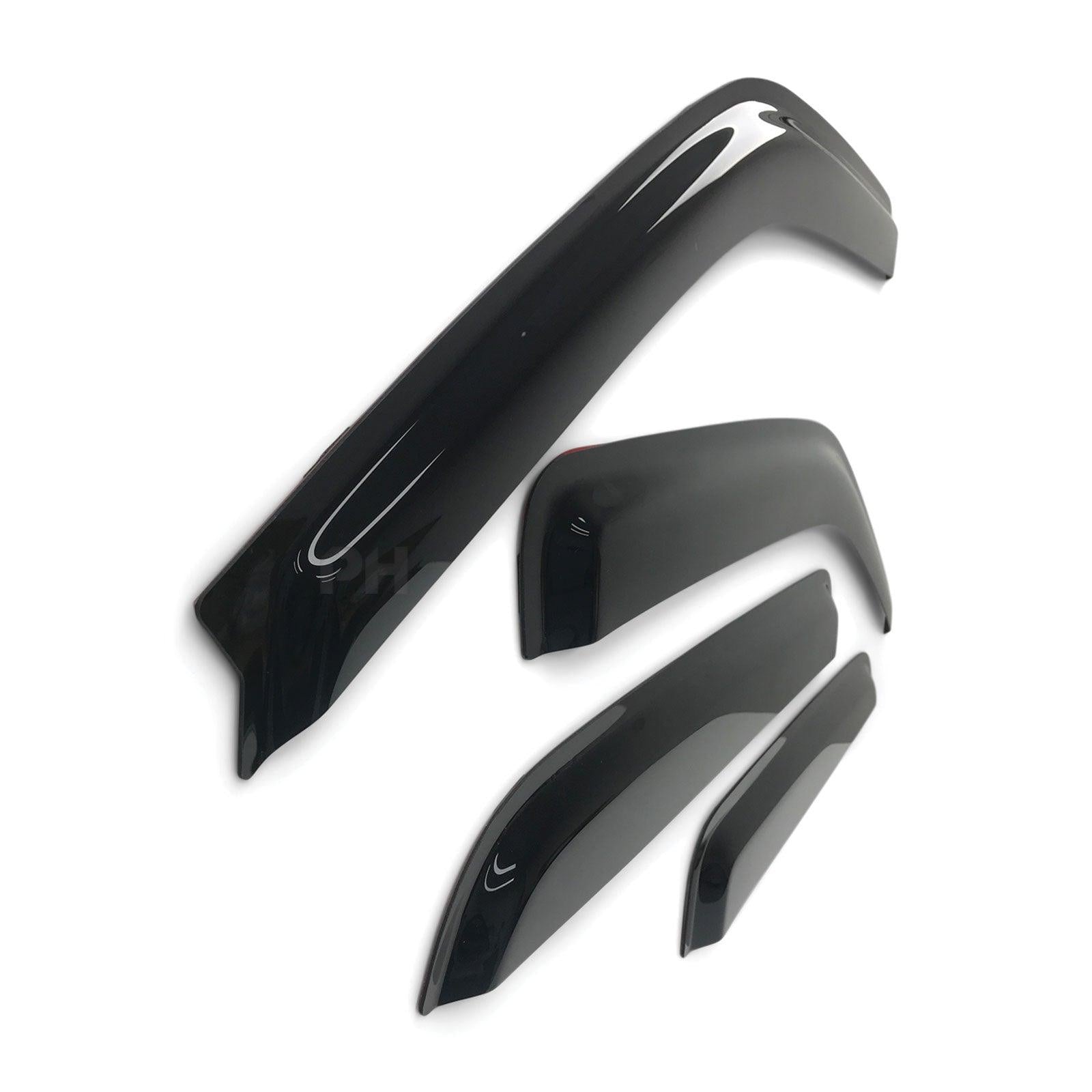 Panel House - Weather Shield Window Visors SET 4 Piece Fits Holden RA Rodeo Dual Cab 03 - 08 - 4X4OC™ | 4x4 Offroad Centre