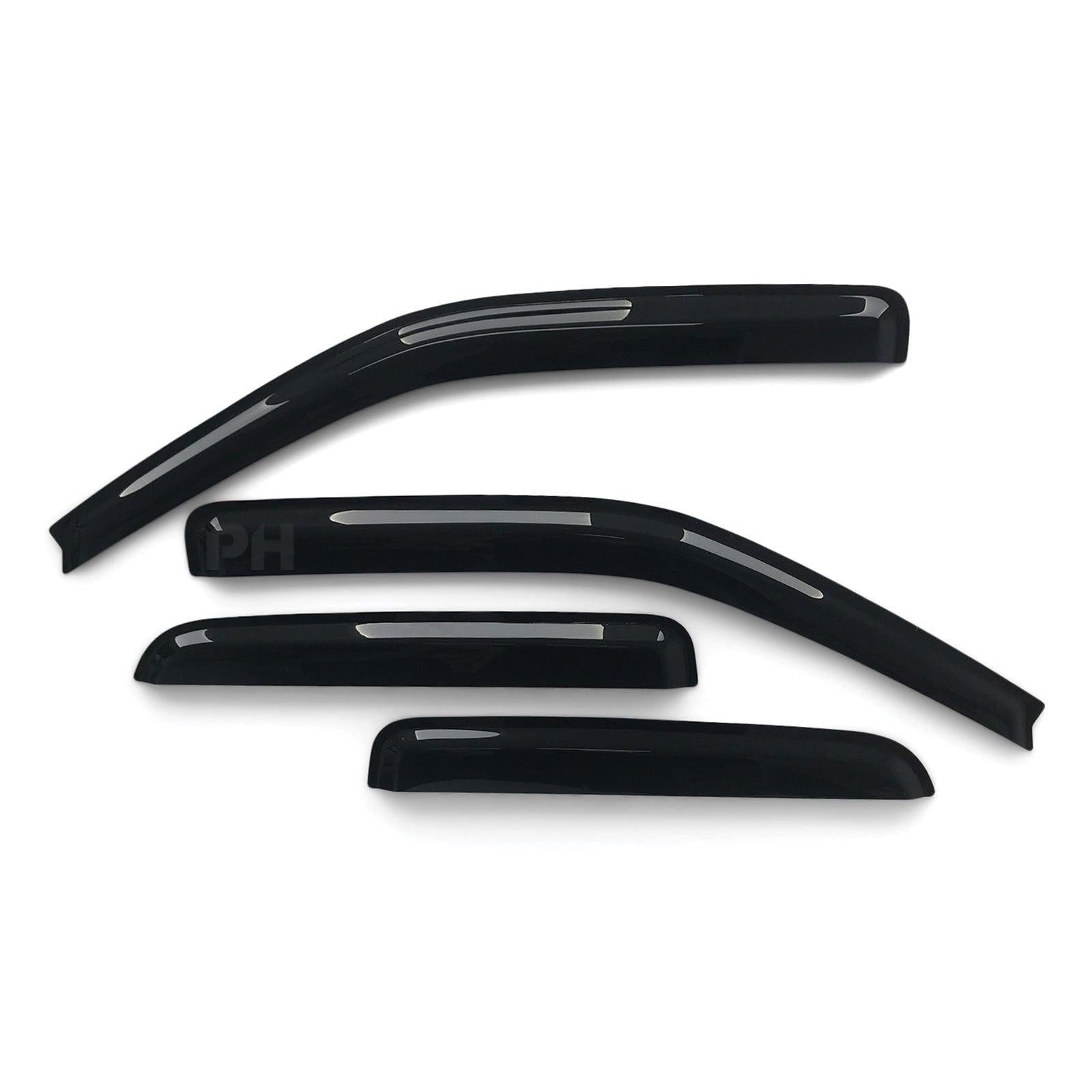 Panel House - Weather Shield Window Visors SET 4 Piece Fits Holden RA Rodeo Dual Cab 03 - 08 - 4X4OC™ | 4x4 Offroad Centre