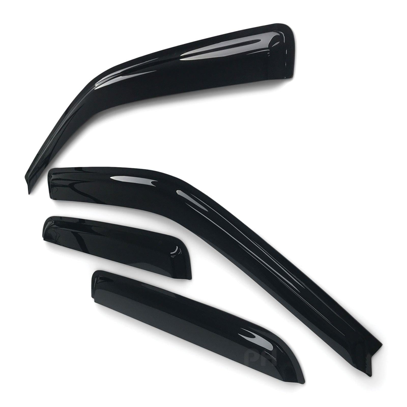Panel House - Weather Shield Window Visors SET 4 Piece Fits Holden RA Rodeo Dual Cab 03 - 08 - 4X4OC™ | 4x4 Offroad Centre