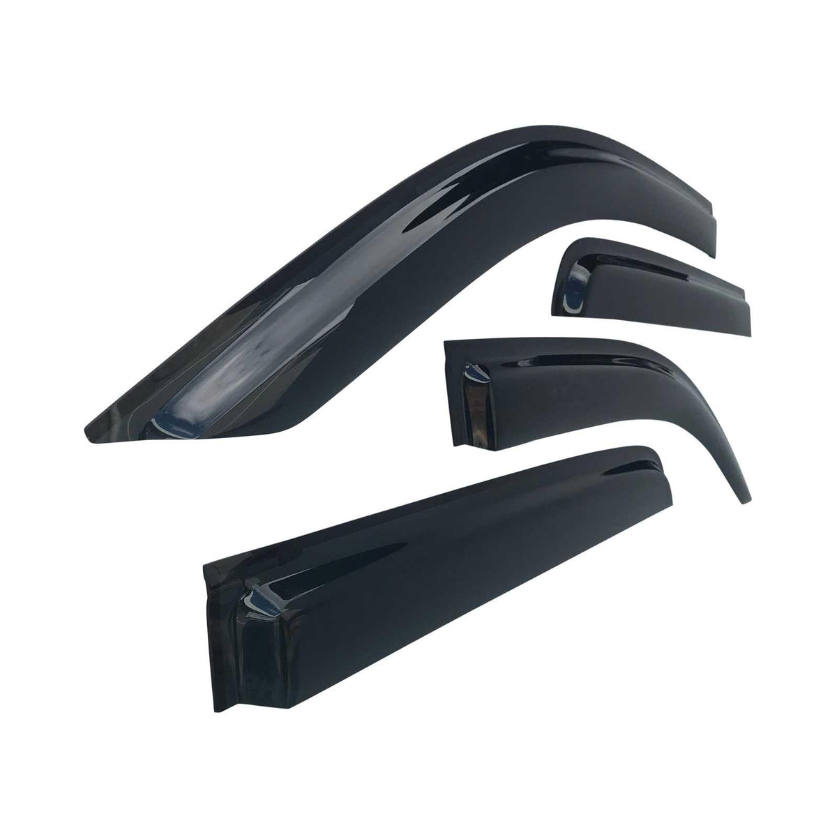 Panel House - Weather Shield Window Visors SET 4 Piece Fits Isuzu DMax D - Max Dual Cab 12 - 20 - 4X4OC™ | 4x4 Offroad Centre