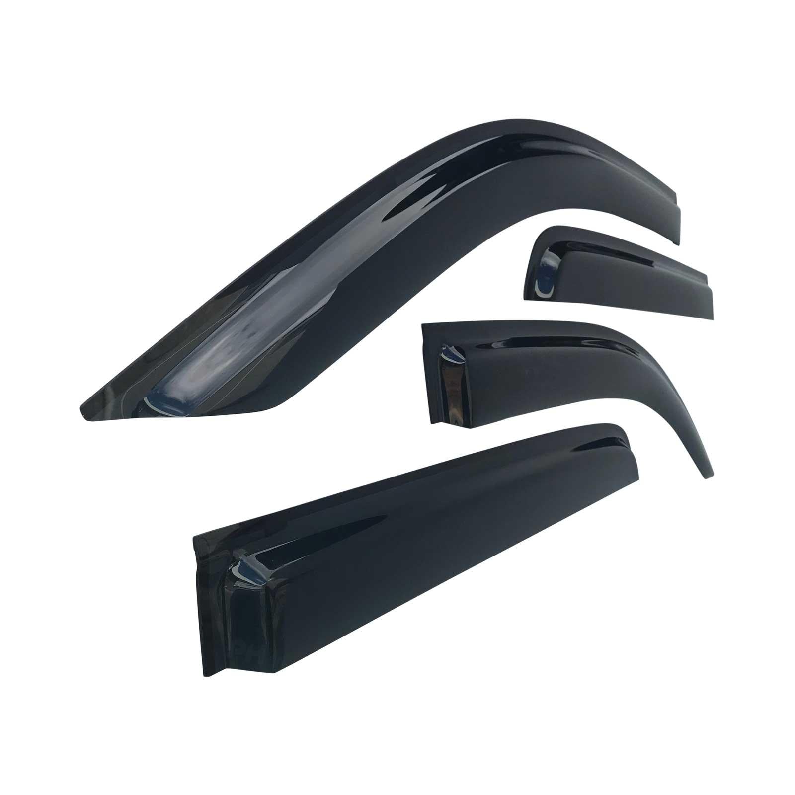 Panel House - Weather Shield Window Visors SET 4 Piece Fits Isuzu DMax D - Max Dual Cab 12 - 20 - 4X4OC™ | 4x4 Offroad Centre