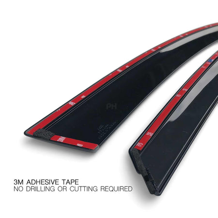 Panel House - Weather Shield Window Visors SET 4 Piece Fits Mazda 3 BM BN 14 - 19 Hatch Sedan - 4X4OC™ | 4x4 Offroad Centre