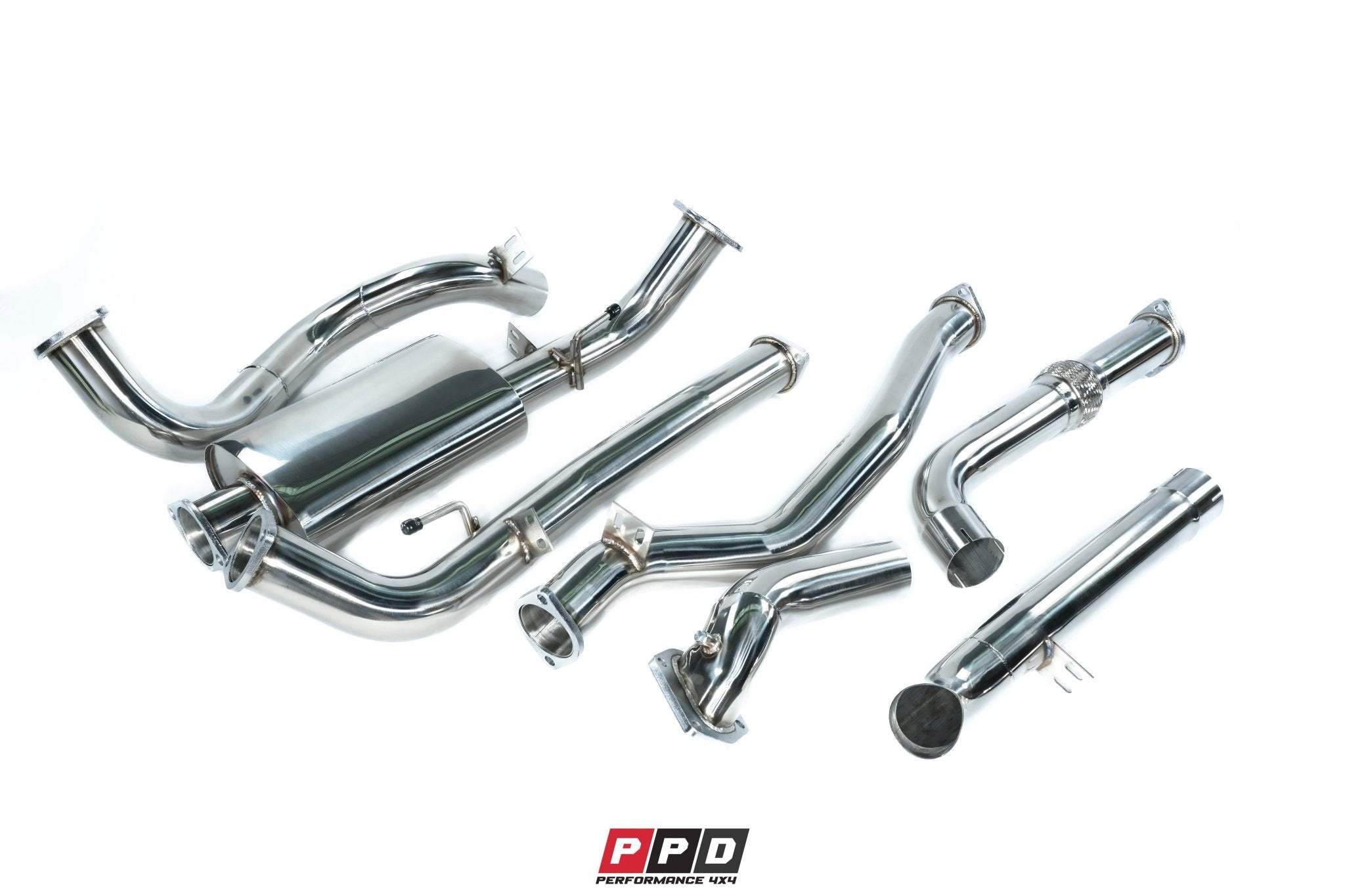 PPD Performance - Toyota Landcruiser 100 Series (1997 - 2006) 4.2L 1HD 3' Turbo Back Exhaust - 4X4OC™ | 4x4 Offroad Centre