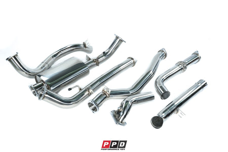 PPD Performance - Toyota Landcruiser 100 Series (1997 - 2006) 4.2L 1HD 3' Turbo Back Exhaust - 4X4OC™ | 4x4 Offroad Centre