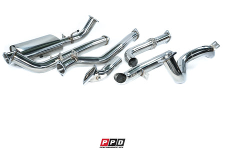 PPD Performance - Toyota Landcruiser 100 Series (1997 - 2006) 4.2L 1HD 3' Turbo Back Exhaust - 4X4OC™ | 4x4 Offroad Centre