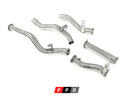 PPD Performance - Toyota Landcruiser 76 Series (2016+) VDJ76 V8 TD Turboback DPF Delete Stainless Steel Exhaust - 4X4OC™ | 4x4 Offroad Centre