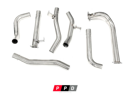 PPD Performance - Toyota Landcruiser 78 Series (1999 - 2007) Troop carrier 1HD 4.2 TD 3' Stainless Steel Turbo Back Exhaust - 4X4OC™ | 4x4 Offroad Centre