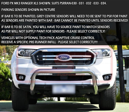 PSR - Performance Suspension Racing - Ford R Ranger (2018 - 2021) PSR PX MK3 8/2018 - ON Ambush Sheet Metal Hoop Bullbar - 4X4OC™ | 4x4 Offroad Centre