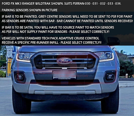 PSR - Performance Suspension Racing - Ford R Ranger (2018 - 2021) PSR PX MK3 8/2018 - ON Ambush Sheet Metal Hoop Bullbar - 4X4OC™ | 4x4 Offroad Centre