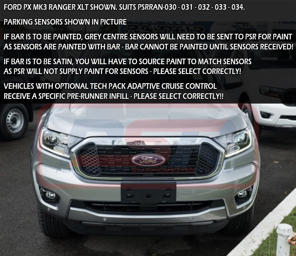 PSR - Performance Suspension Racing - Ford R Ranger (2018 - 2021) PSR PX MK3 8/2018 - ON Ambush Sheet Metal Hoop Bullbar - 4X4OC™ | 4x4 Offroad Centre