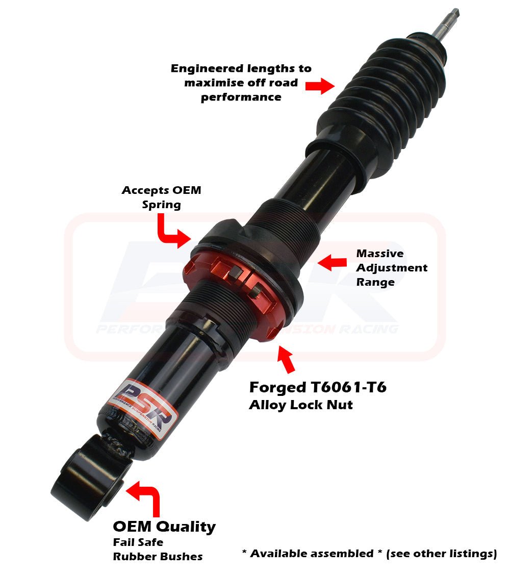 PSR - Performance Suspension Racing - Holden Colorado (2012 - 2025) PSR / Isuzu D - MAX 1 - 2 - 3 / Mazda BT - 50 TF 2021 - On PSR TTG 2 - 4' Front Adjustable Shock Absorber - 4X4OC™ | 4x4 Offroad Centre