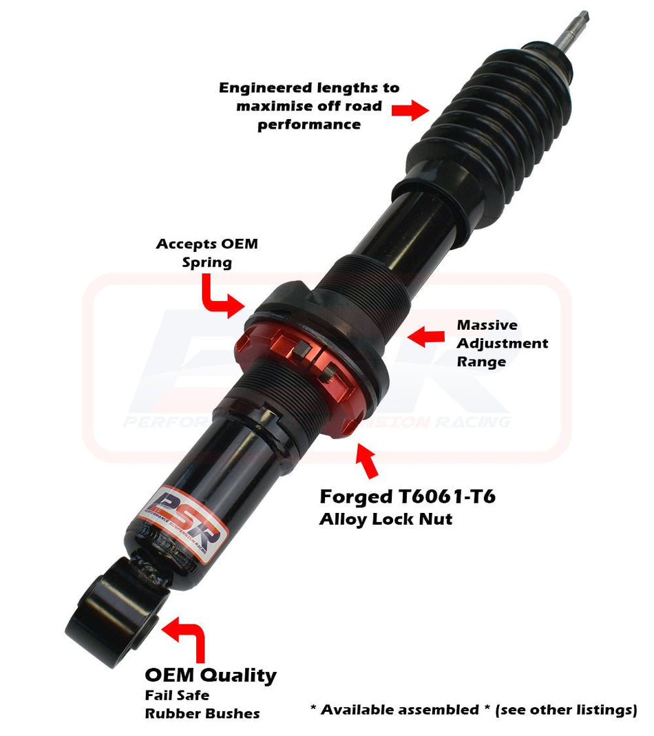 PSR - Performance Suspension Racing - Holden Colorado (2012 - 2025) PSR / Isuzu D - MAX 1 - 2 - 3 / Mazda BT - 50 TF 2021 - On PSR TTG 2 - 4' Front Adjustable Shock Absorber - 4X4OC™ | 4x4 Offroad Centre