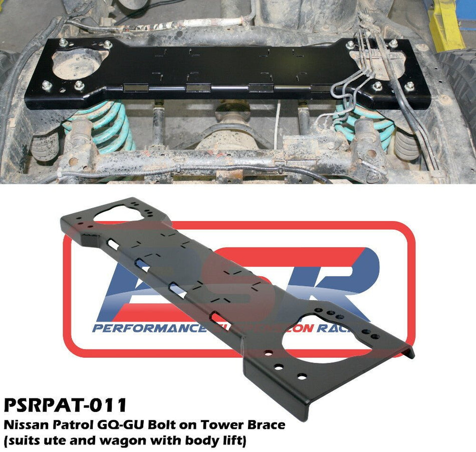 PSR - Performance Suspension Racing - Nissan Patrol (1988 - 1997) PSR GQ - GU Bolt on Tower Brace (suits ute and wagon with body lift) - 4X4OC™ | 4x4 Offroad Centre