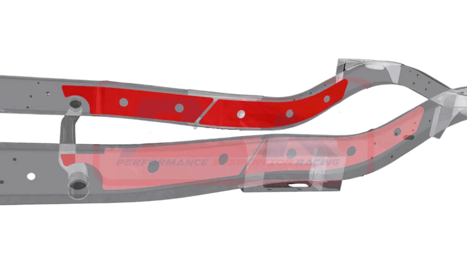 PSR - Performance Suspension Racing - Nissan Patrol (1988 - 1997) PSR GQ - GU Chassis Bracing Front Internal (Engine mount to front of rear lower control arm brace) - 4X4OC™ | 4x4 Offroad Centre
