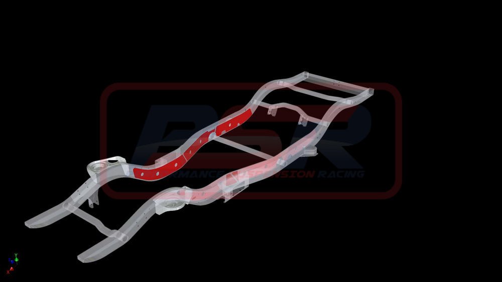 PSR - Performance Suspension Racing - Nissan Patrol (1988 - 1997) PSR GQ - GU Chassis Bracing Wagon - Ute Internal only (Engine mount to rear upper arm mount) - 4X4OC™ | 4x4 Offroad Centre